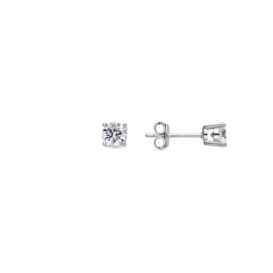 Luxenter Sterling Silver 925 örhängen med Rhodiumpläterad Briljant Zirkonia - Kyoro - Image 1
