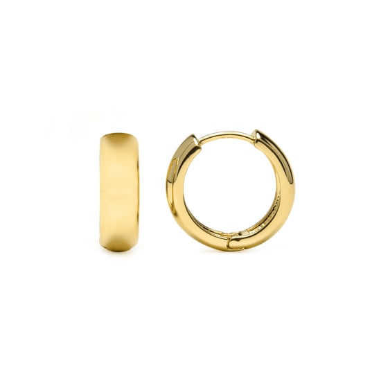 Luxenter oorbellen afgewerkt in 18k geel goud - Apruk - Image 1