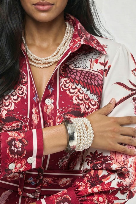 Bloemige Maxi Shirtjurk met Ceintuur - Image 4
