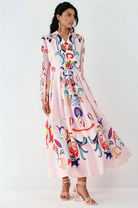 Floral Print Maxi A-lijn Jurk - Image 4