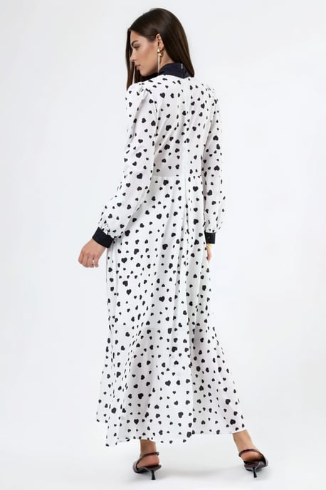 Hartpatroon Maxi-jurk - Image 3