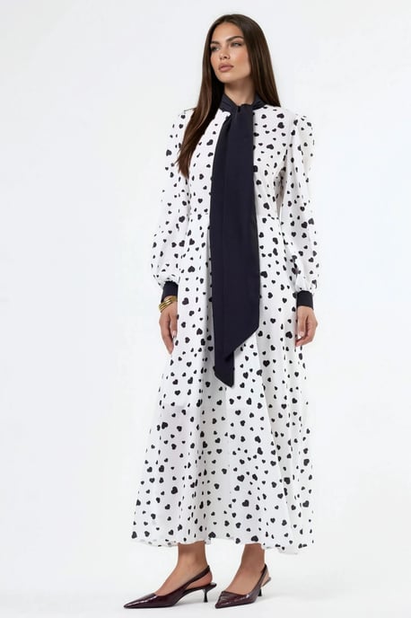 Hartpatroon Maxi-jurk - Image 4
