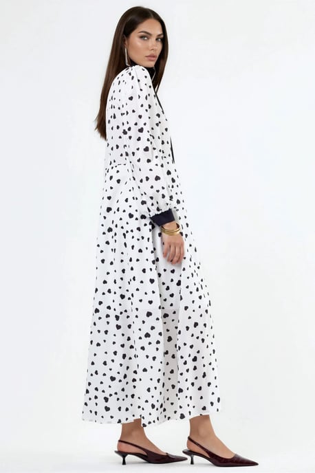 Hartpatroon Maxi-jurk - Image 5