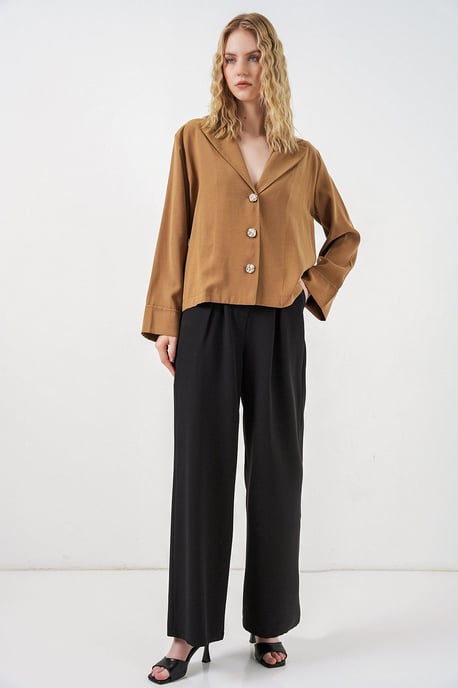 Oversized Blazerjacka med knäppning - Image 2