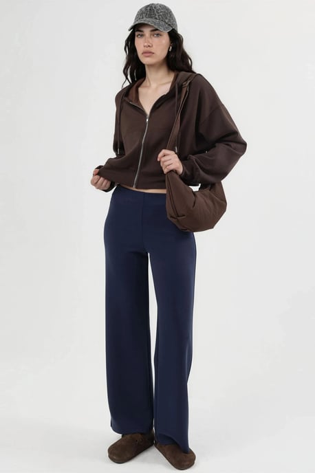 Hooded Zippered Short Jacket - Image 4
