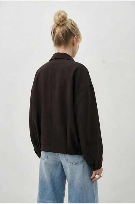 Bältesförsedd Oversized Bomberjacka - Image 5