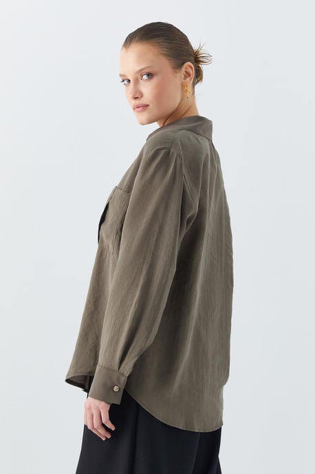 Ontspannen Pasvorm Shirt met Zak - Image 3