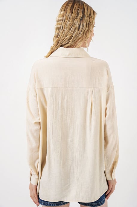Overmaatse Lange Mouw Hemd met Knoopsluiting - Image 6