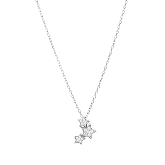 Luxenter Sterling Silver 925 Halsband med Rhodiumpläterad Briljant Zirkonia - Familj - Image 1