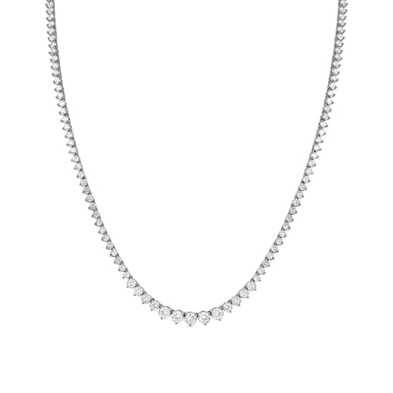 Luxenter Sterling Zilver 925 Ketting met Gerhodineerd Briljant Zirkonia - Niriel - Image 1