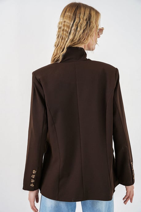 Oversized Sjaalkraag Blazer - Image 6