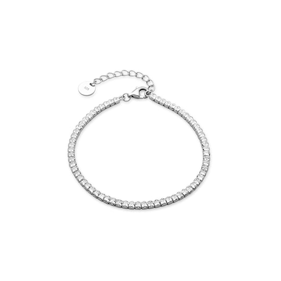 Luxenter 925 Sterling zilveren armband met gerhodineerde briljant zirkonia - Oty - Image 1