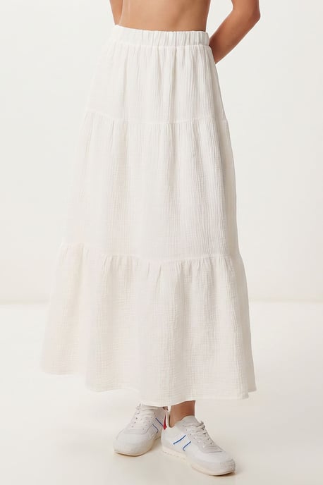 High Waist A-Line Maxi Skirt - Image 4