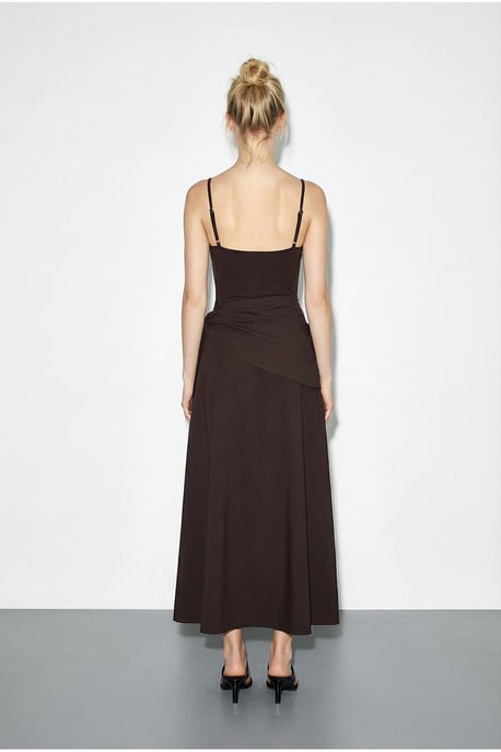 Hoge Taille A-Lijn Wrap Rok met Strikdetail - Image 4
