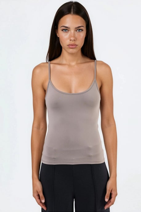 Aansluitende U-hals Gebreide Tanktop - Image 6