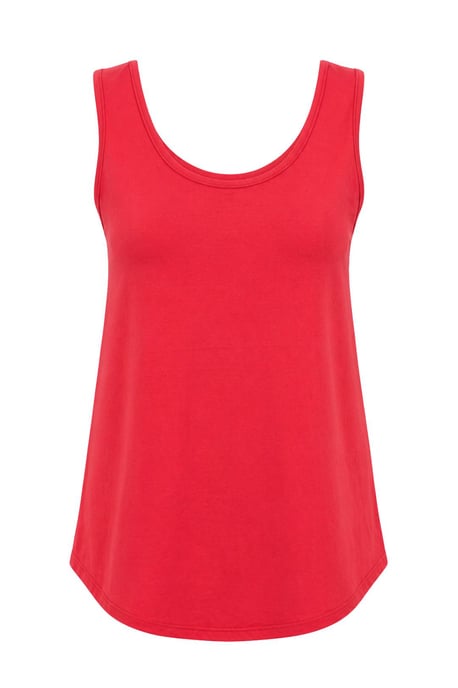 Casual U Neck Cotton Blend Tank Top - Image 1