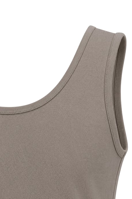 Casual U-hals Katoenmengsel Tanktop - Image 2