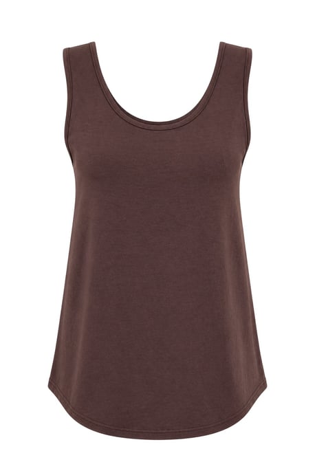 Casual U-Hals Katoenmengsel Tanktop - Image 1