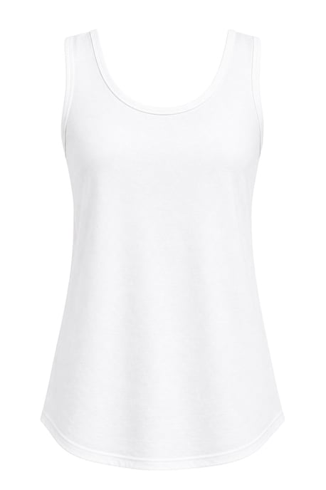 Casual U-Hals Katoenmix Tanktop - Image 1