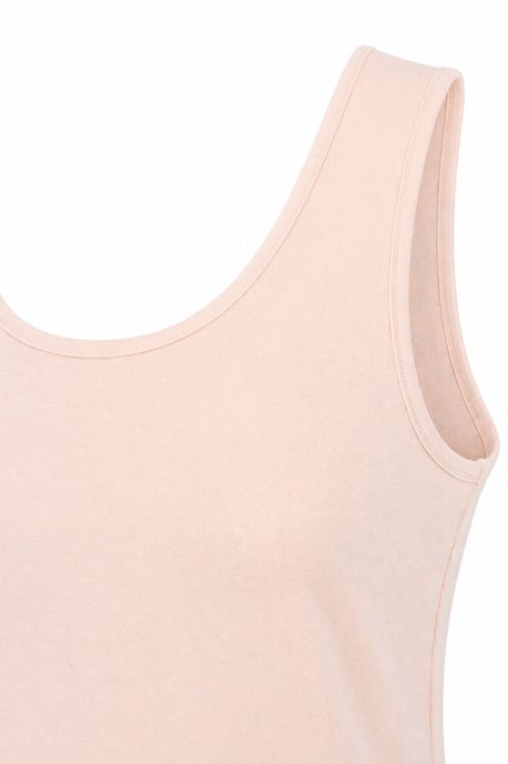 Casual U-Hals Katoenmix Tanktop - Image 2