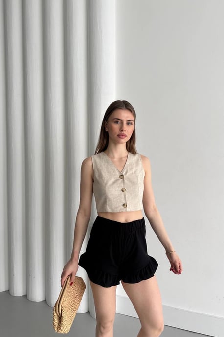 Högmidjade Frilliga Vida Shorts - Image 3