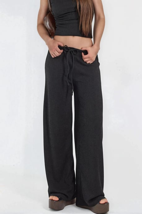 Brede Pantalon met Touwtjes in de Taille - Image 4
