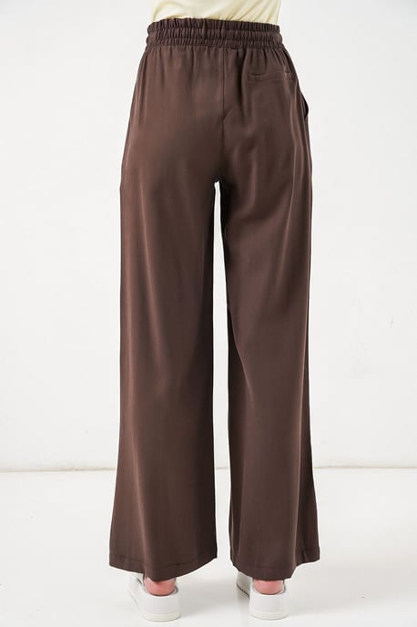 High Waist Wide Leg Trousers with Pocket - Image 6