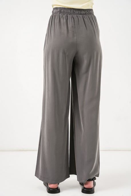 Brede Pijpen Broek met Elastische Taille - Image 6