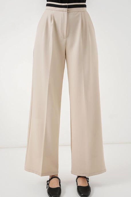 High Waist Wide Leg Trousers with Pockets - Image 2