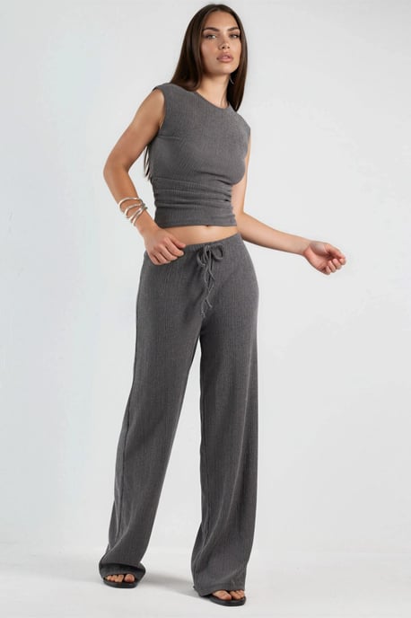 Brede Pantalons met Touwtjes in de Taille - Image 4