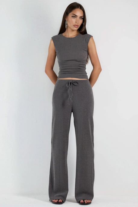 Brede Pantalons met Touwtjes in de Taille - Image 5