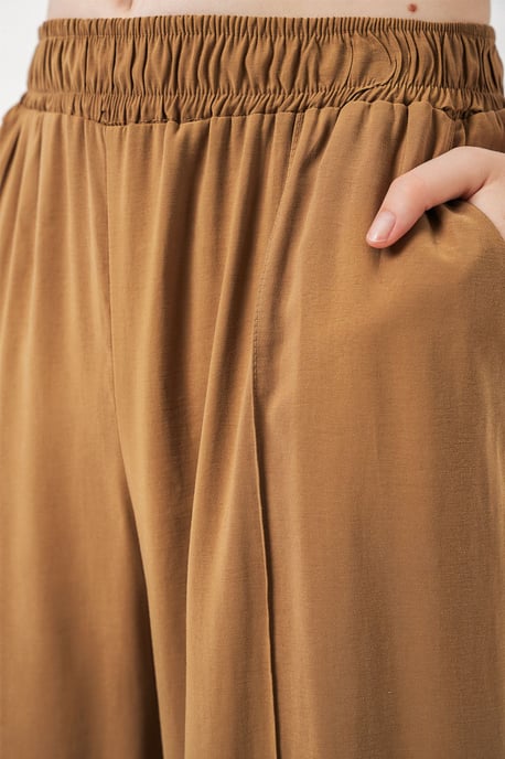 Brede Pijpen Broek met Elastische Taille - Image 6