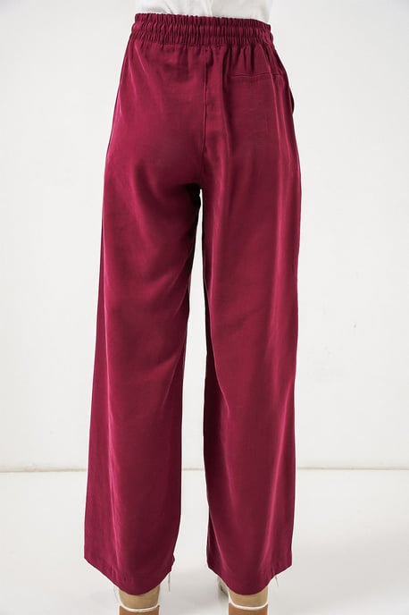 High Waist Wide Leg Trousers with Pocket - Image 6