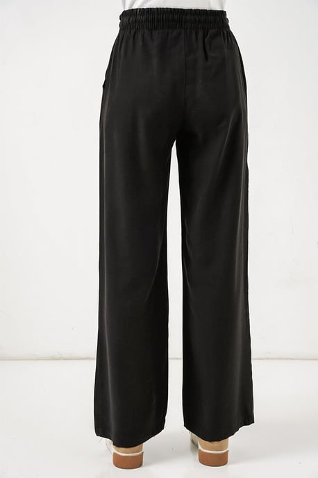 High Waist Wide Leg Trousers with Pocket - Image 6