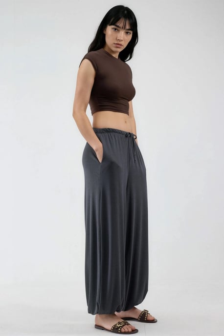 Dames Lange Elastische Taille Joggingbroek - Image 3
