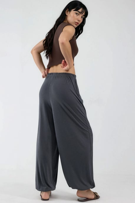 Dames Lange Elastische Taille Joggingbroek - Image 4