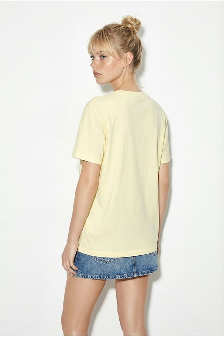 Bloemig Geborduurd Crew Neck T-Shirt - Image 4