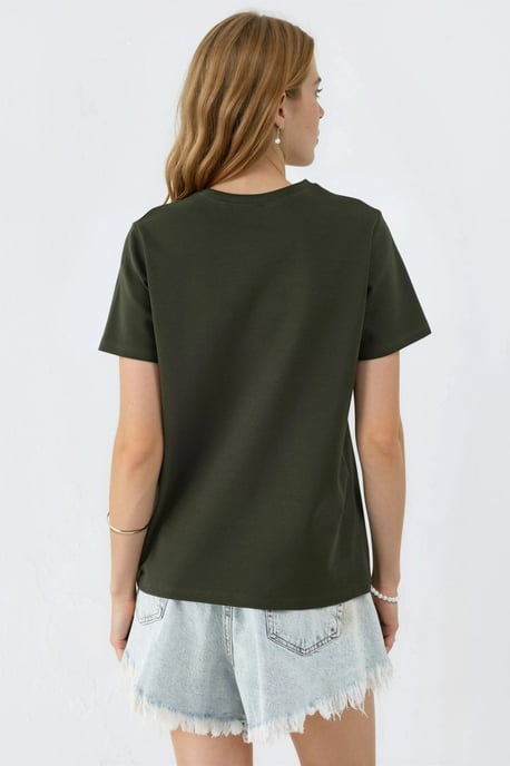 Effen Ronde Hals T-Shirt - Image 3