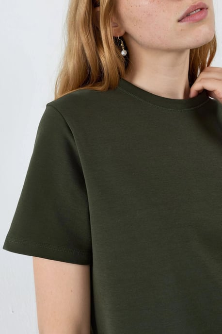 Effen Ronde Hals T-Shirt - Image 6