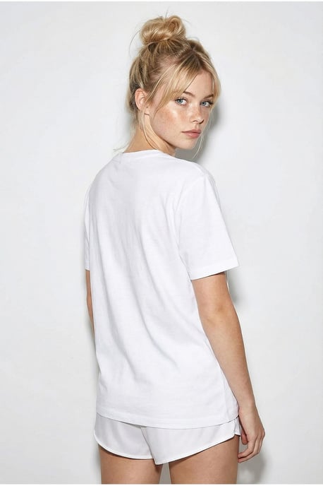Geborduurd Korte Mouw Katoenen T-Shirt - Image 4