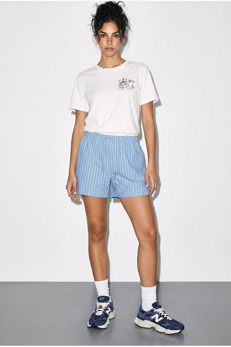 Geborduurd T-shirt met ronde hals - Image 2