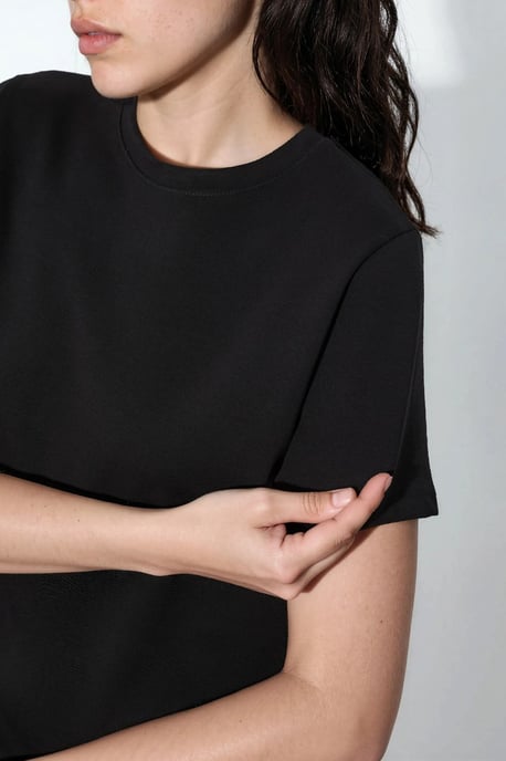Effen Ronde Hals T-Shirt - Image 5