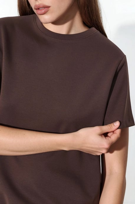 Effen Ronde Hals T-Shirt - Image 5