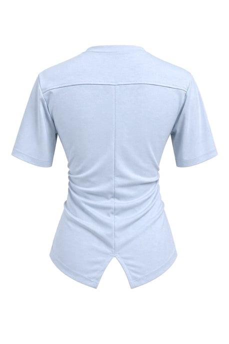 Basis Crew Neck Splits T-Shirt - Image 3