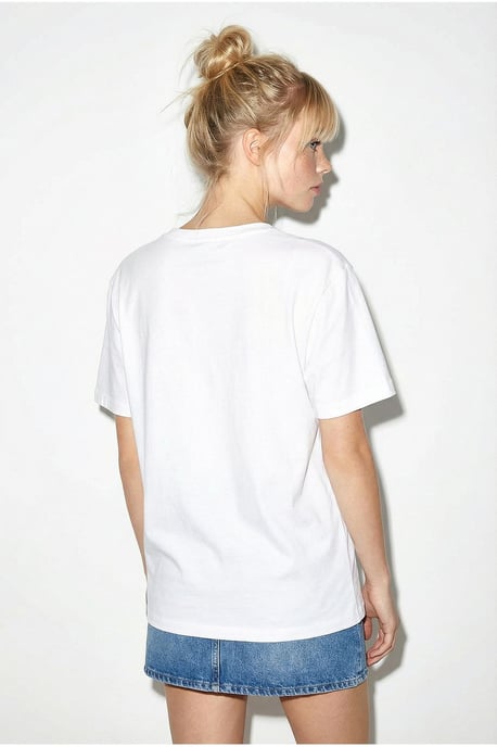 Bloemig Geborduurd Crew Neck T-Shirt - Image 5