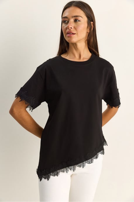 Overmaatse Crew Neck Katoenen T-Shirt - Image 2