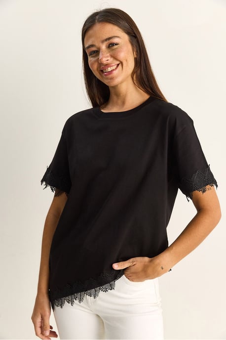 Overmaatse Crew Neck Katoenen T-Shirt - Image 3
