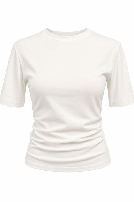 Basis Crew Neck Split T-shirt - Image 1