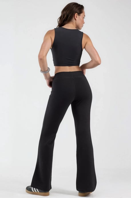 Elastische Taille Flared Leg Broek - Image 5