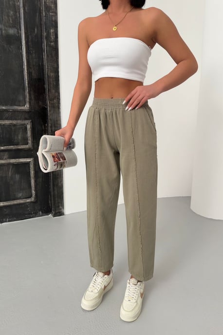 Elastische Taille Rechte Broek - Image 5